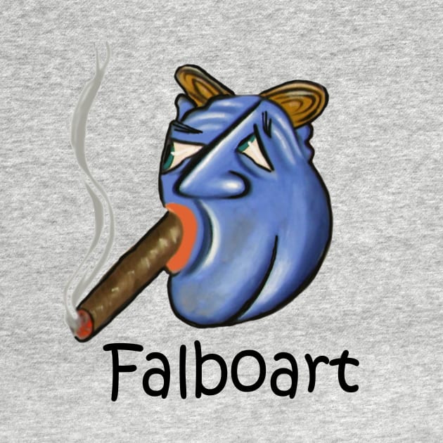 Blue Cigar Man by Anthony R Falbo